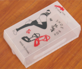 cartoon plastic PVC shoe box