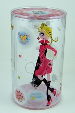 PP plastic tube box for clothing